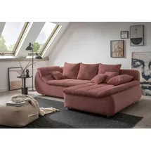 Home Affaire Eckcouch Baumwolle 2-Sitzer Rot