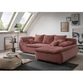 Home Affaire Eckcouch Baumwolle 2-Sitzer Rot