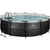 EXIT TOYS Black Leather Pool 450 x 122 cm inkl. Filterpumpe