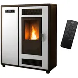 Luft- Pelletofen Slim Astral 12,2 kW Weiß Sannover