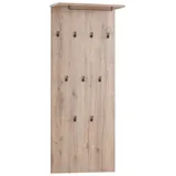 Schildmeyer Cosmo 152795 eiche Holz 9 Haken 50,0 x 110,6 cm