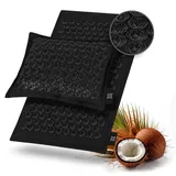 OMNANA® CACTUSXTM Akupressurmatte mit Kissen – Kokosfaserfüllung & Leinen-Bezug – Nachhaltige Massage Matte zur Entspannung & Durchblutungsförderung – Yoga Nagelmatte für Stressabbau & Rückenschmerzen