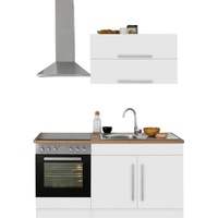 Held MÖBEL Küchenzeile »Samos«, mit E-Geräten, Breite 160 cm weiß