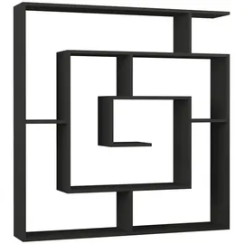 Decortie Labirent Bücherregal 40 x 30 x 180 cm Grau