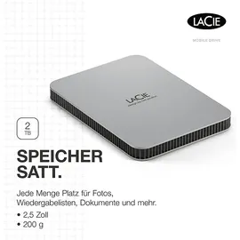 LaCie Mobile Drive V2 2 TB moon silver STLP2000400