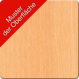 Paperflow easyDesk Doppelschreibtisch buche rechteckig, 4-Fuß-Gestell weiß 160,0 x 166,0 cm