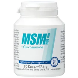 MSM 500 Mg+glucosamine Kapseln 90 St