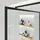 Home Deluxe Baki Walk-In-Dusche 130 x 200 cm schwarz Klarglas