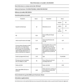 Whirlpool WBC 3C26 Einbau-Geschirrspüler (teilintegrierbar, 595 mm breit, Weiß)