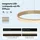doporro Luvina02 3-flg. 40 cm rund Gold