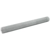 vidaXL Maschendrahtzaun 1500 x 150 cm Silber/Stahl