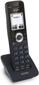 snom M110SC - Schnurloses VoIP-Telefon mit Rufnummernanzeige - DECT - dreiweg Anruffunktion - SIP, RTP, SRTP - Schwarz (4610)