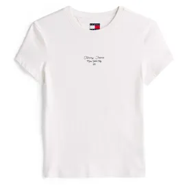 Tommy Hilfiger TJW SLIM ESS LOGO 1 TEE EXT Weiß L