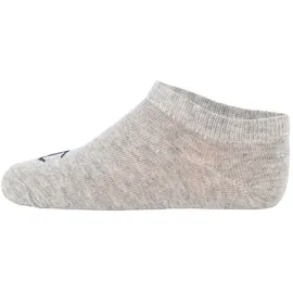 Champion Kinder Socken, 6er Pack – Sneaker Socken, Logo, einfarbig Schwarz/Grau/Weiß 31-34
