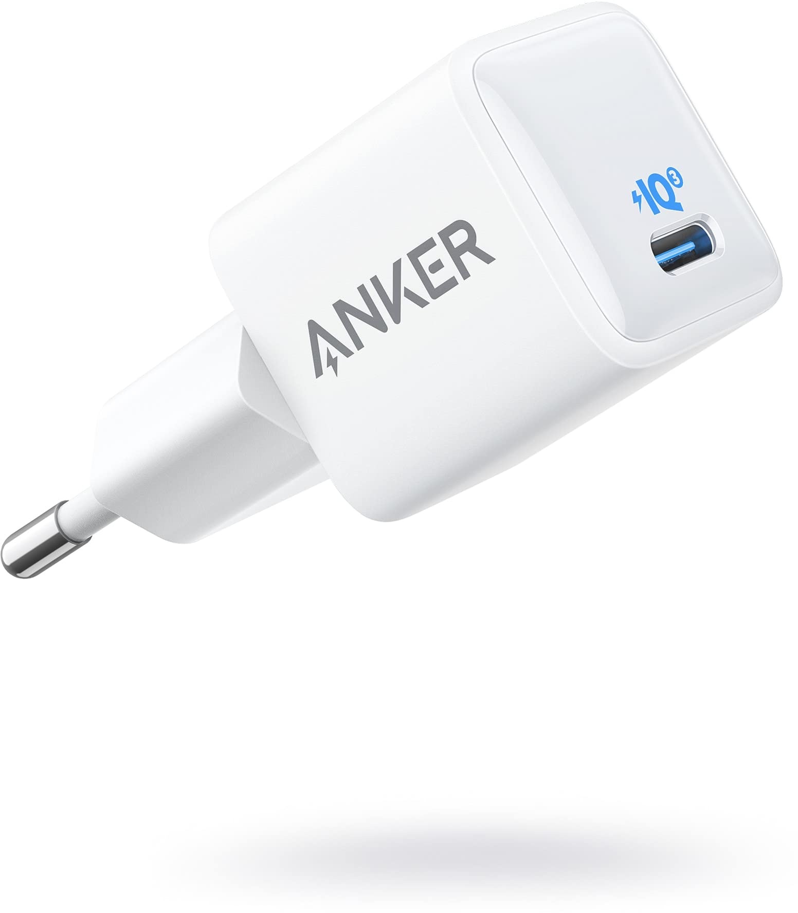 Anker 511 (Nano) 20W iPhone USB C Ladegerät, PIQ 3.0 Mini Ladegerät, Geeignet für iPhone 15/14/13/12 Serie, Galaxy, Pixel 4/3, iPad Pro, AirPods Pro, Mattweiß (Ohne Ladekabel)