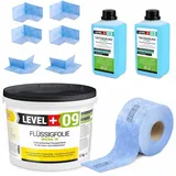 LEVEL PLUS Dichtset für Duschabdichtung Flüssigfolie 12 kg