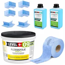 LEVEL PLUS Dichtset für Duschabdichtung Flüssigfolie 12 kg