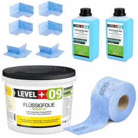 LEVEL PLUS Dichtset für Duschabdichtung Flüssigfolie 12 kg