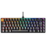 Glorious PC Gaming Race Glorious Gaming GMMK 2 Compact (65%) – Mechanisches Gaming-Keyboard, Aluminiumrahmen, anpassbar, Doubleshot-Kappen, Glorious Fox Schalter, tastenweise RGB, Deutsch QWERTZ Layout - Schwarz
