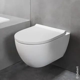 Geberit Acanto Set Wand-WC Tiefspüler, TurboFlush, mit WC-Sitz 502774001