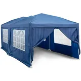 Uniprodo Faltpavillon 2,95 x 5,9 m Oxford-Gewebe wasserfest Partyzelt Gartenpavillon (590 cm, 295 cm)