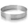 Lacor - 68552 - Micro-Perforated Round Ring, Ideal for Cakes and Cakes, 18/10 Stainless Steel, Diameter: 12 cm, Height: 3.5 cm