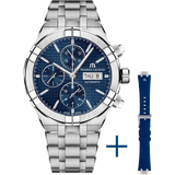 MAURICE LACROIX Aikon Chrono Edelstahl Leder 44 mm AI6038-SS002-430-2