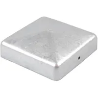 Baumarktplus Pfostenkappe verzinkt 121 mm Pyramide Abdeckkappe für Pfosten 12x12cm