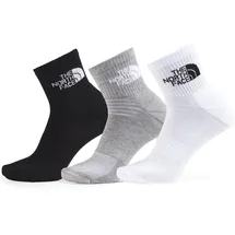 The North Face Multi Sport Cush Quarter Socken 3er Pack Schwarz/Mehrfarbig 44-46