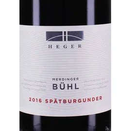 Weingut Dr. Heger Merdinger Bühl 2019 Heger 0,75l