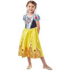 Rubie ́s Kostüm Disney Prinzessin Schneewittchen Glitzer Kinderkos, Werde zur Disney Princess mit jeder Menge Glitter! gelb 104