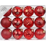 Inge‘s Christmas Decor 81195G003 Christbaumschmuck Kugel-Weihnachtsschmuck rot