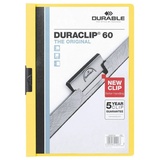 Durable DURACLIP 60 DIN A4 Hartfolie gelb