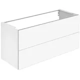 Keuco X-Line Waschtisch-Unterschrank 33183970000 Dekor vulkanit matt beschichtet, Glas vulkanit matt, 120x60,5x49cm, 2 Frontauszüge