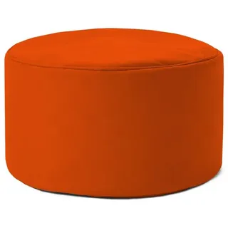 Lumaland Sitzsack Pouf 50L kompakt Hocker, Tisch, Fußsack in- & Outdoor, 25x45cm & 5 Jahre Garantie orange 25 cm x 25 cm x 45 cm