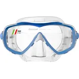 Cressi Estrella Mask Clear/Blue - Schnorchelmaske für Erwachsene Estrella, Transparent/Blau, Einheitsgröße, Einheitsgröße