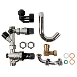 Wolf Cgw-2 Anschlussset Trinkwasser 8610474 mit Druckminderer, Aufputzinstallation