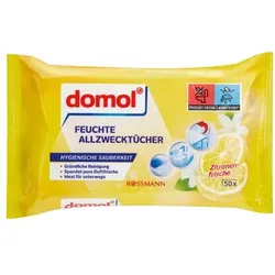 domol Feuchte Allzwecktücher »Zitronenfrische«