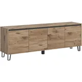 xonox.home Lowboard Balton Viking Oak Nachbildung B/H/T: 184x64x40 cm