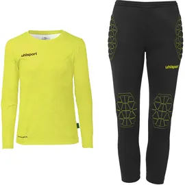 Uhlsport Prediction Torwart Set Junior fluo gelb/schwarz 116