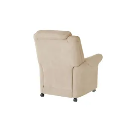 Polstermöbel Oelsa Fernsehsessel Andorra Mikrofaser 87 x 108 x 110 cm Beige mit Rollen
