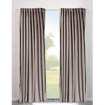OTTO home Velvet Uni Multifunktionsband 140 x 145 cm sand 2 St.