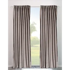 OTTO home Velvet Uni Multifunktionsband 140 x 145 cm sand 2 St.