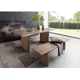 Massivmoebel24 PURE ACACIA 160 x 76 x 100 cm natur lackiert