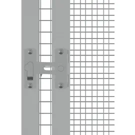 vidaXL Vogelkäfig Grau 302,5x324,5x211,5 cm Verzinkter Stahl