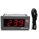Thermometer Zfx-900 Integrierter Temperaturanzeiger Intelligentes Digitales Temperaturanzeigefeld Für Kühlschrank, Gefrierschrank, Kühlzelle, Schwarz