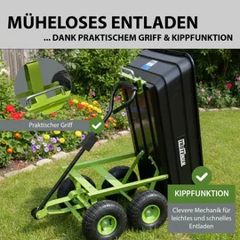 Trutzholm Bollerwagen kippbar schwarz/grün