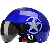 Premewish Jet-Helm · Motorrad-Helm Roller-Helm Scooter-Helm Moped Mofa-Helm Chopper Retro Vespa Vintage · Visier Schnellverschluss