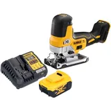 DeWalt DCS 335 P1 Akku Stichsäge 18 V 135 mm Brushless + 1x Akku 5,0 Ah + Ladegerät