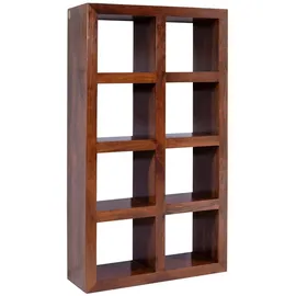 Massivmoebel24 Bücherregal CUBUS 96 x 35 x 174 cm Braun